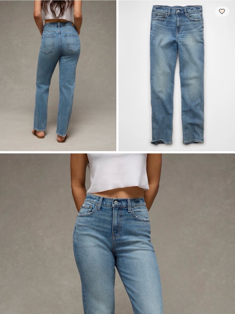 American Eagle Outfitters Super High-Rise Ankle Straight Jean